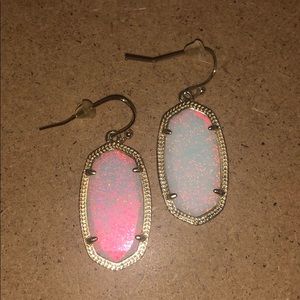 Opal Kendra Scott Dani Earrings with gold frames